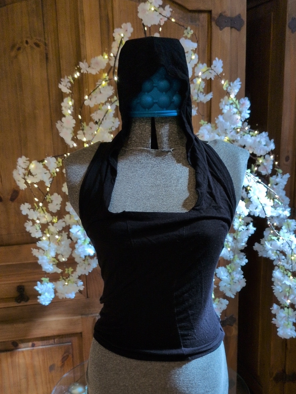 Hooded Open Back Festival/Rave Top